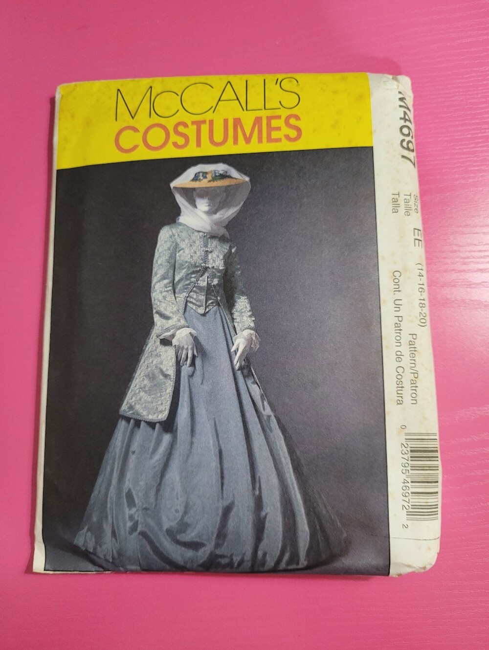 McCall's Costumes Adult Victorian Dress Sewing Pattern M4697 Size 14-20 (0988)